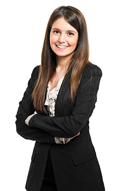 Smiling businesswoman